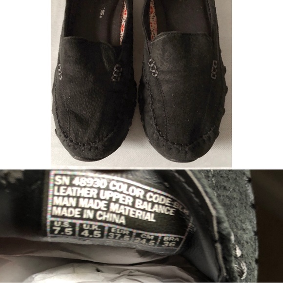 Skechers Relaxed fit black suede slip on mocassin - Picture 7 of 9